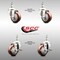 Service Caster 3 Inch 316SS Maroon Polyurethane 3/8 Inch Threaded Stem Caster Brakes SCC, 2PK SS316TS20S314-PPUB-MRN-381615-2-TLB2 - alternate 4